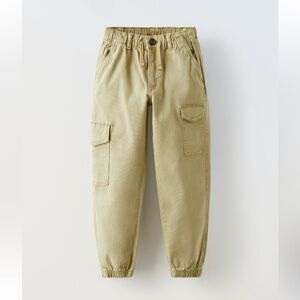 Zara Kids size 9 Cargo Jogger Pants - Khaki Green